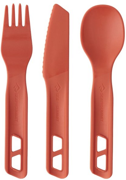 Thumbnail - Sea to Summit - Passage Cutlery Set (3 Piece) - Besteck-Set rot