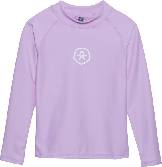 Color Kids - Kid's T-Shirt L/S Solid - Lycra Gr 110 lila