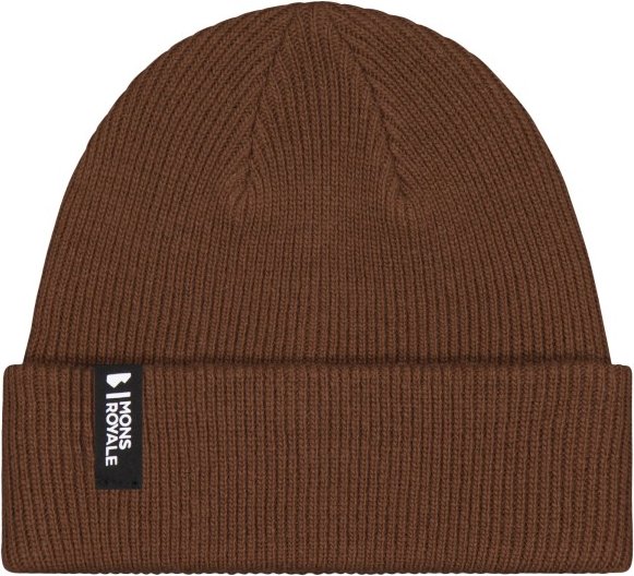 Mons Royale - Chunky Logger Merino Beanie - Mütze Gr One Size braun