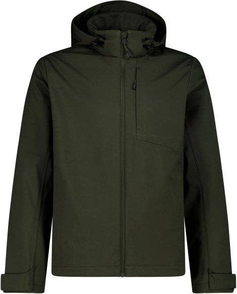 Thumbnail - CMP - Jacket Zip Hood Stretch Softshell - Softshelljacke Gr 50 oliv