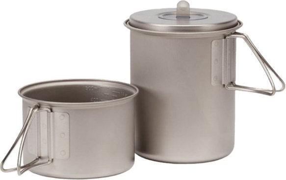 Snow Peak - Titanium Mini Solo Combo 2.0 - Topf grau