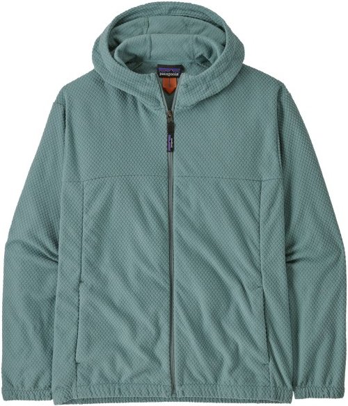 Patagonia - Textured Fleece Hoody - Fleecejacke Gr M türkis