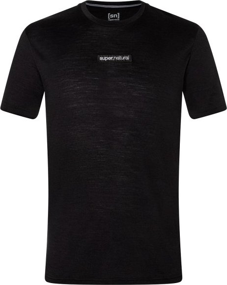 super.natural - New School Tee - Merinoshirt Gr S schwarz