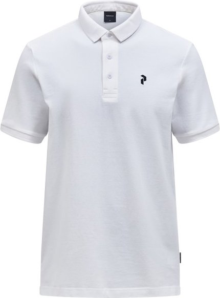 Peak Performance - Classic Cotton Polo - Polo-Shirt Gr L grau/weiß