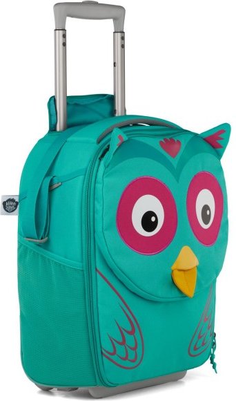 Affenzahn - Kinderkoffer Eule - Kinderrucksack Gr 18 l türkis