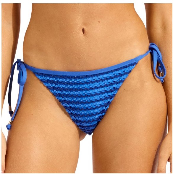 Seafolly - Women's Mesh Effect Hipster Tie Side - Bikini-Bottom Gr 34 orange