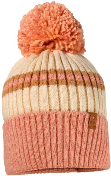 Thumbnail - maximo - Kid's Mütze Umschlag mit Pompon und Futter - Mütze Gr 53 cm bunt