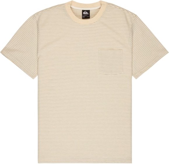 Quiksilver - Lopaz Striped S/S Pocket - T-Shirt Gr S beige