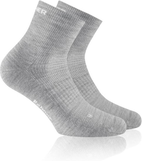 Thumbnail - Rohner - Dynamic Merino Quarter L/R - Wandersocken Gr 39-41 grau