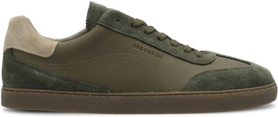 Groundies - Panama - Barfußschuhe Gr 45 oliv/braun