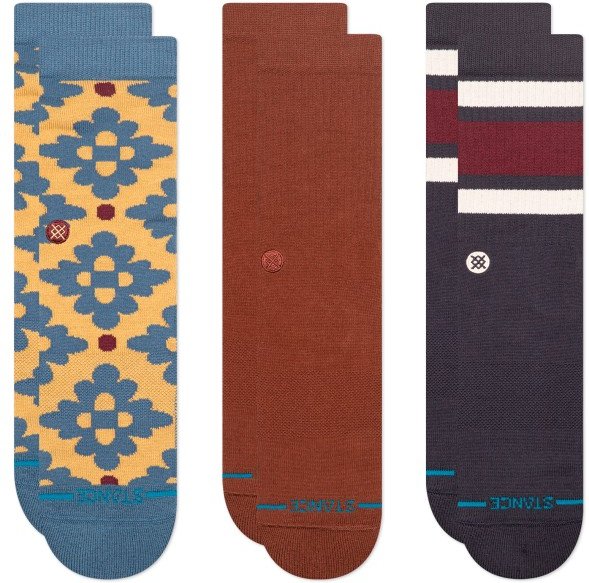 Thumbnail - Stance - Ceramic Crew 3 Pack - Multifunktionssocken Gr M bunt