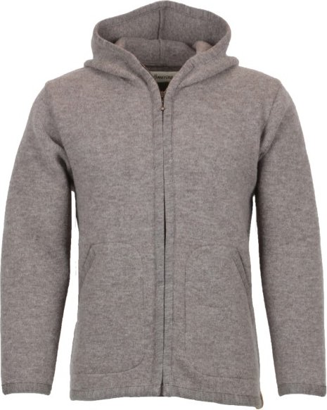Thumbnail - Albmerino - Walk Kapuzen Jacke - Wolljacke Gr XL grau