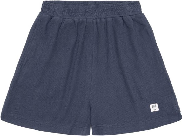 Thumbnail - KnowledgeCotton Apparel - Women's Posey Elastic Waist Bouclé - Shorts Gr S blau