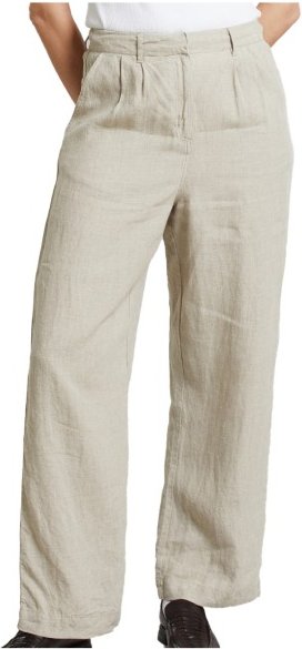 Thumbnail - DEDICATED - Women's Pants Vickleby Linen - Freizeithose Gr M beige