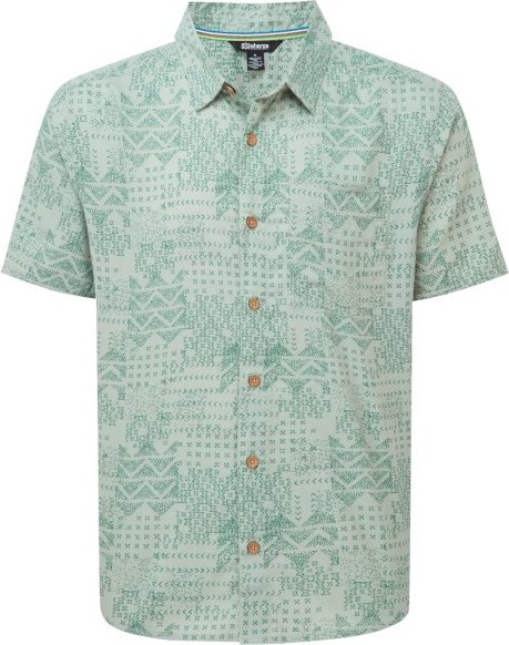 Sherpa - Puja S/S Shirt - Hemd Gr XL türkis