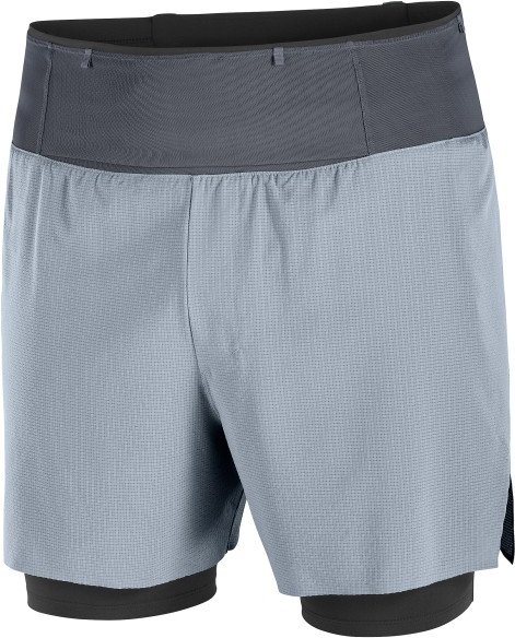 Salomon - Sense Aero 2In1 Shorts 5'' - Laufshorts Gr S grau