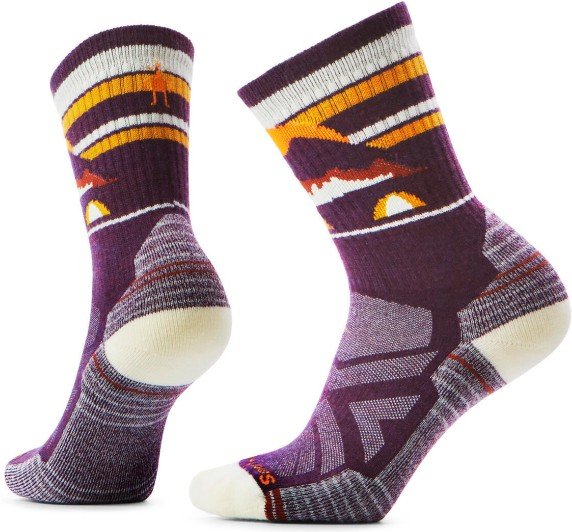 Smartwool - Women's Hike Light Cushion New Pattern Crew Socks - Wandersocken Gr 42-45 bunt
