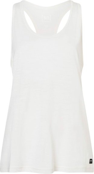 super.natural - Women's Loose Tanktop - Merinoshirt Gr L weiß