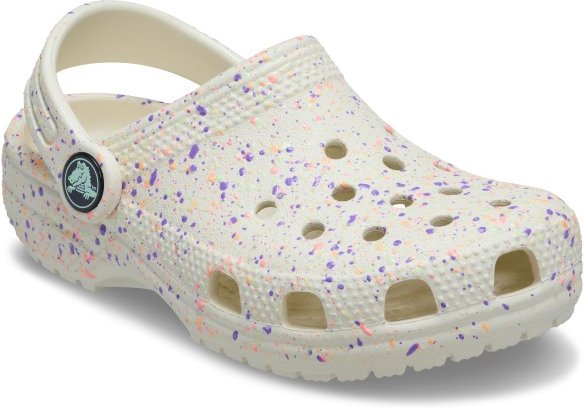 Crocs - Kid's Classic Paint Splatter - Sandalen Gr 36/37 beige/grau