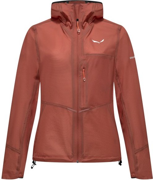 Salewa - Women's Pedroc 2 PTX 2.5 Light Jacket - Regenjacke Gr 42 rot/braun