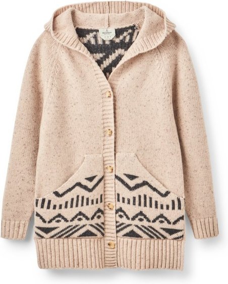 Passenger - Women's Snoozle Recycled Knitted Hooded Cardigan - Cardigan Gr S beige