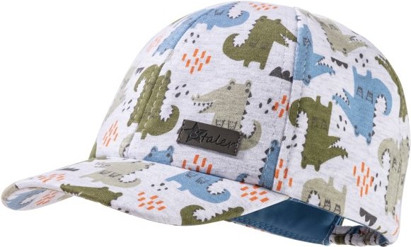 Sterntaler - Kid's Basecap Krokodile - Cap Gr 45 cm grau
