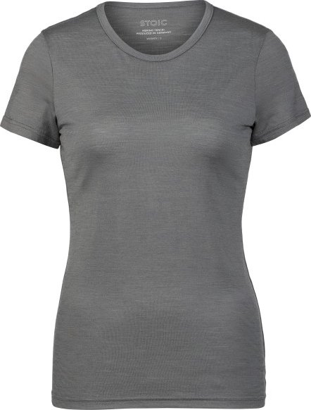 Stoic - Women's Merino145 NehrenSt. T-Shirt - Merinoshirt Gr L grau
