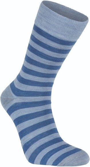 Ivanhoe of Sweden - Wool Sock Stripe - Merinosocken Gr 43-46 grau/blau