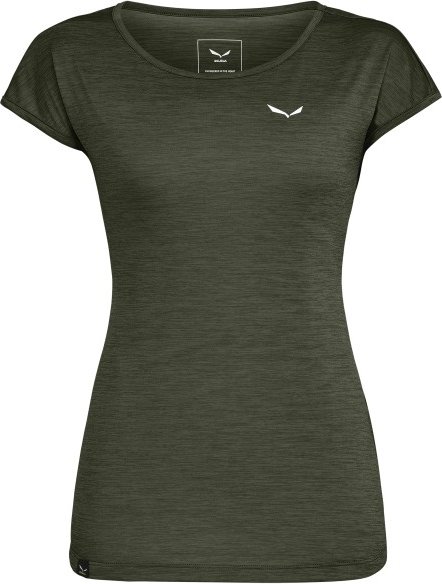 Salewa - Women's Puez Melange Dry S/S Tee - T-Shirt Gr 44 oliv
