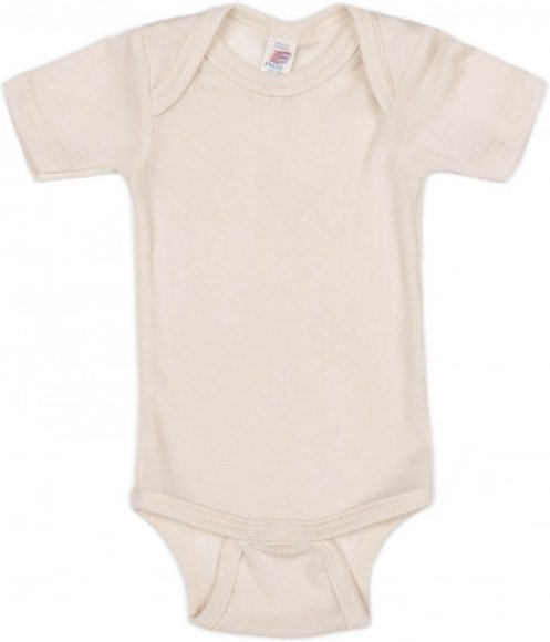 Engel - Baby-Body S/S - Merinounterwäsche Gr 98/104 beige