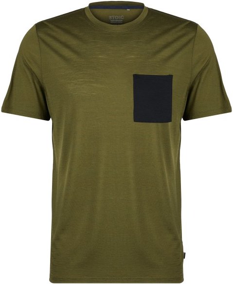 Stoic - MerinoChill MMXX. Göteborg Pocket Tee - Merinoshirt Gr XXL oliv