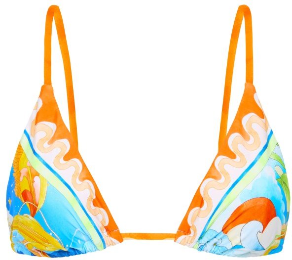 Thumbnail - Seafolly - Women's Aquarius Reversible Longline Slide Tri - Bikini-Top Gr 42 bunt