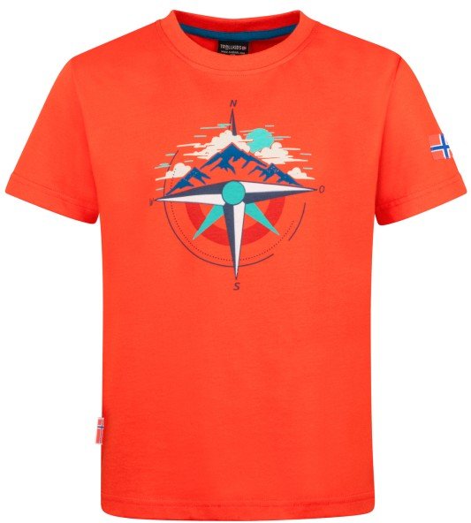 Trollkids - Kid's Trondheim T - T-Shirt Gr 152 rot