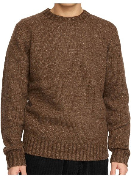 Revolution - Crewneck Knit Sweatshirt - Pullover Gr M braun