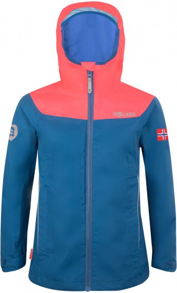 Trollkids - Girls Bergen Jacket - Regenjacke Gr 92 blau