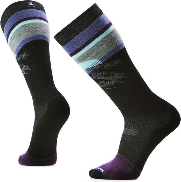 Thumbnail - Smartwool - Snowboard Targeted Cushion Mountain Sunrise Socks - Skisocken Gr XL schwarz