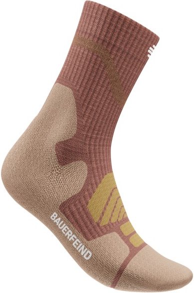 Bauerfeind Sports - Women's Outdoor Merino Mid Cut Socks - Wandersocken Gr 35-38 braun