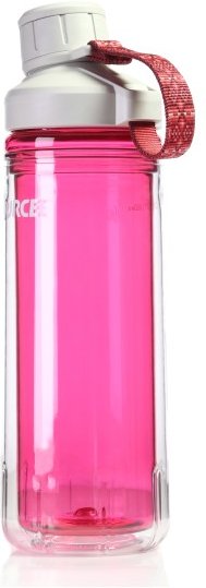 Thumbnail - Source - Eco Tritan Double Wall Clickseal - Trinkflasche Gr 0,6 l rosa