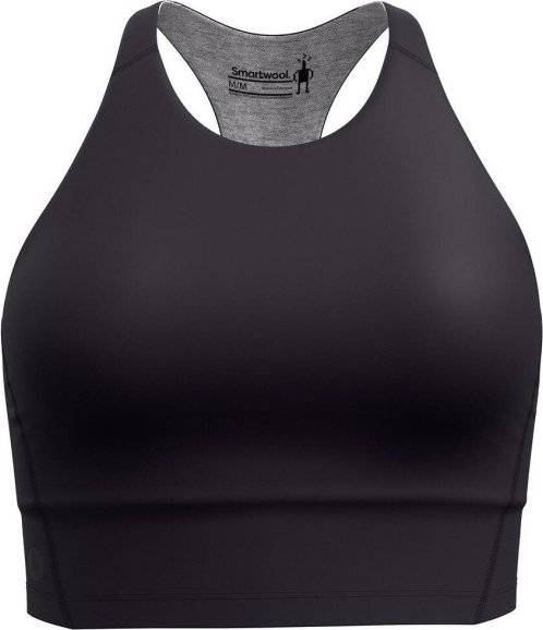 Smartwool - Women's Active Crop Bra - Sport-BH Gr L schwarz/grau