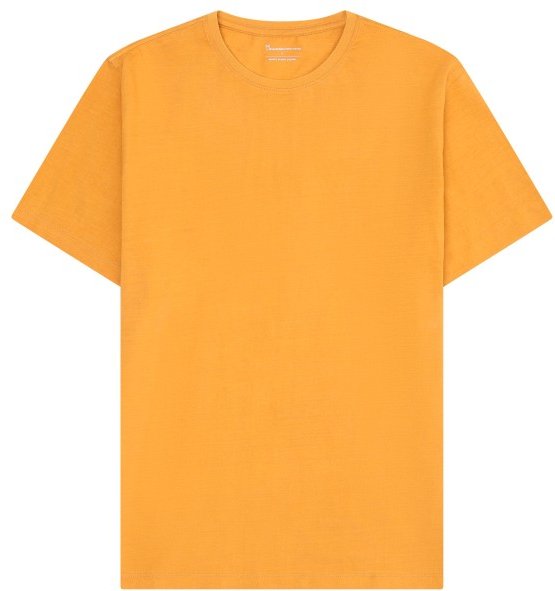 KnowledgeCotton Apparel - Agnar Basic T-Shirt - T-Shirt Gr S orange