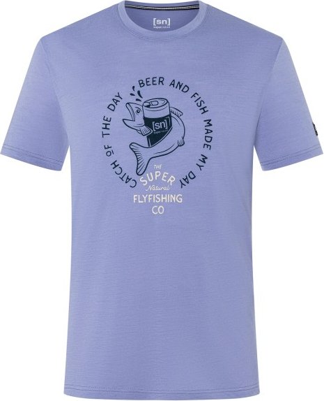 super.natural - Juho's Finest Tee - Merinoshirt Gr 46 - S lila