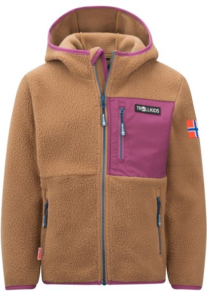 Trollkids - Kid's Aurlandsfjord Jacket - Fleecejacke Gr 152 braun