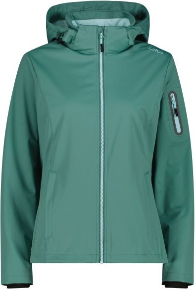 CMP - Women's Light Softshell Jacket Zip Hood - Softshelljacke Gr 46 türkis