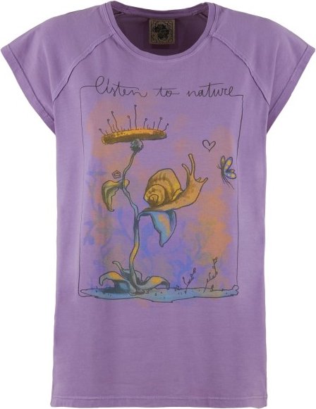 E9 - Women's Snail - T-Shirt Gr XXS lila
