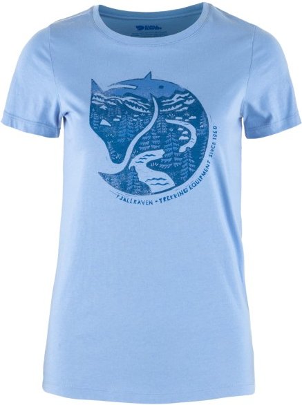 Fjällräven - Women's Arctic Fox Print - T-Shirt Gr L blau