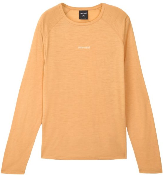 NNormal - Merino Long Sleeve 02 - Laufshirt Gr L beige/orange