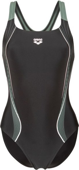 Arena - Women's Swimsuit Control Pro Back B - Badeanzug Gr 44 grau/schwarz