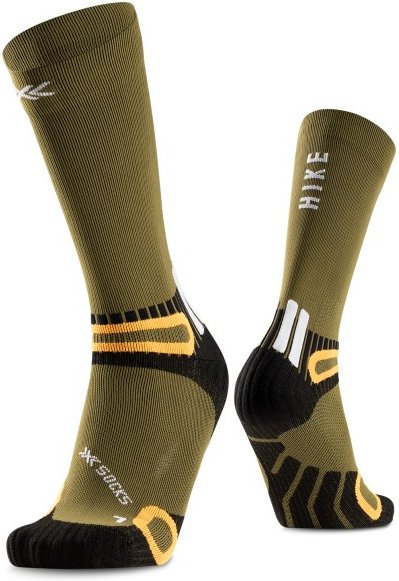 X-Socks - Hike Discover Crew - Wandersocken Gr 42-44 oliv