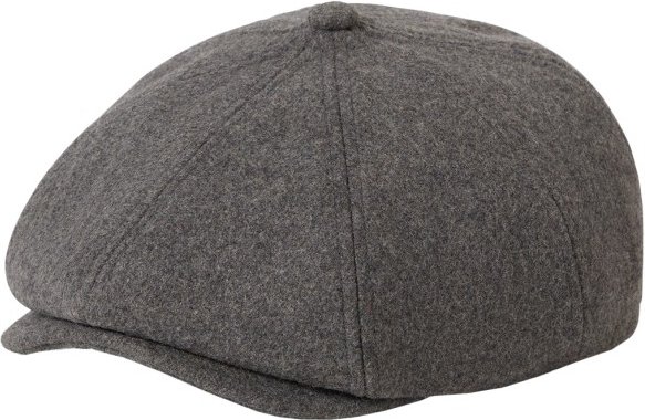 Brixton - Brood Flannel Snap Cap - Cap Gr M grau