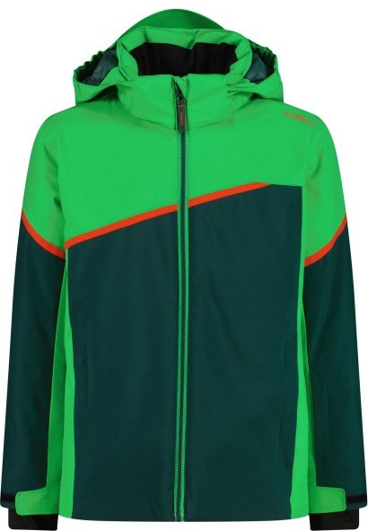 Thumbnail - CMP - Kid's Jacket Snaps Hood - Skijacke Gr 128 grün